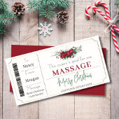 Kerst coupon cadeaubon sjabloon