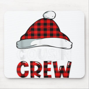 Kerst Cousin Crew Buffalo Rode Plaid Pyjama Fa Muismat