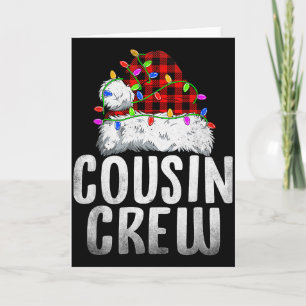 Kerst Cousin Crew Kerstman Kerst Familie Matching Kaart