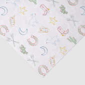 Kerst Cowboy Western Country Christmas Tissuepapier (Detail)