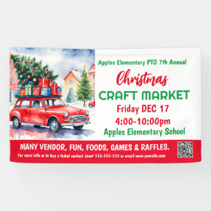 Kerst Craft Market PTO PTA Kerk Banner