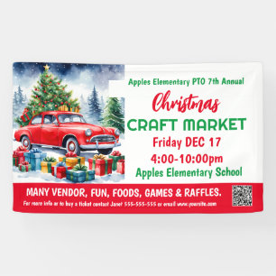 Kerst Craft Market PTO PTA Kerk Banner