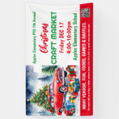 Kerst Craft Market PTO PTA Kerk Banner (Verticaal)