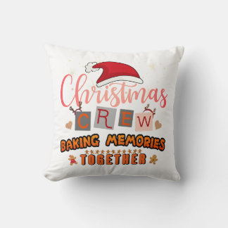 Kerst Crew bakt samen herinneringen Kussen