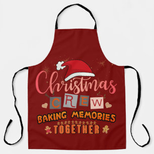 Kerst Crew bakt samen herinneringen Schort