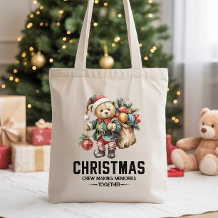 Kerst Crew Beer Draagtas Cadeau voor Collega's