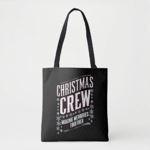 Kerst Crew Familie Matching Kerstmis Squad Draagtas
