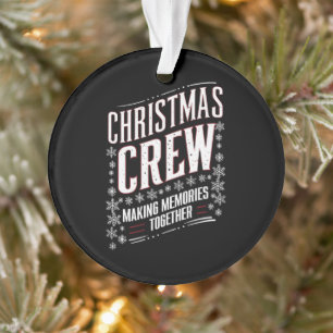 Kerst Crew Familie Matching Kerstmis Squad Ornament