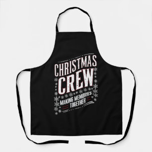 Kerst Crew Familie Matching Kerstmis Squad Schort