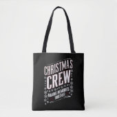 Kerst Crew Familie Matching Xmas Squad Draagtas (Voorkant)