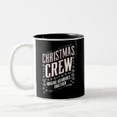 Kerst Crew Familie Matching Xmas Squad Tweekleurige Koffiemok (Links)