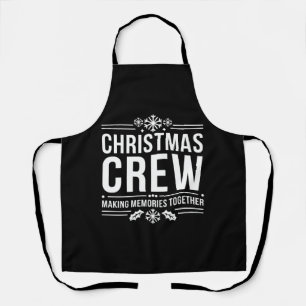 Kerst Crew Familie Reünie Grafisch Kerstvakantie Schort