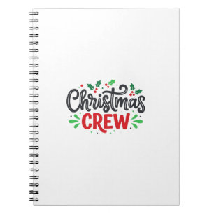 Kerst Crew Feestelijke Feestdag Notitieboek