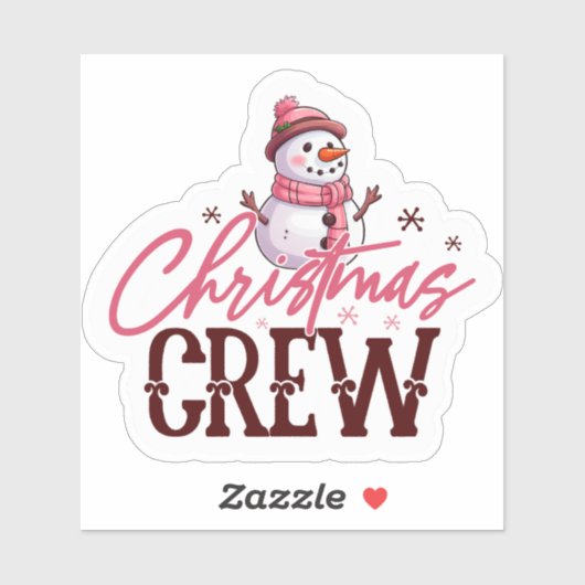 Kerst Crew Kerst Sticker (Vel)