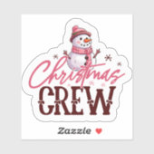 Kerst Crew Kerstmis Sticker (Vel)