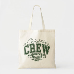 Kerst Crew Naam van de Familie Tote Bag