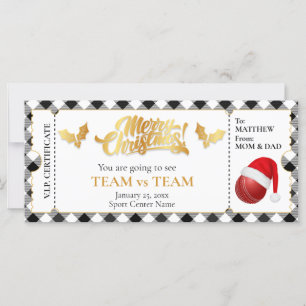 Kerst Cricket Ticket, Verrassingscadeaubon