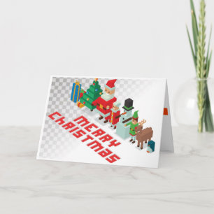 Kerst - Crossy Christmas Feestdagen Kaart