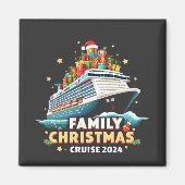 Kerst Cruise 2024 Familie Matchende Outfit Magneet (Voorkant)