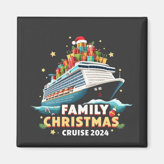 Kerst Cruise 2024 Familie Matchende Outfit Magneet (Voorkant)
