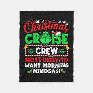 Kerst Cruise Bemanning die het Meest Liket Morgen Fleece Deken