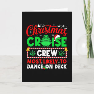 Kerst Cruise Bemanning Die Het Meest Waarschijnlij Kaart