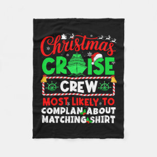 Kerst Cruise Bemanning Die Het Waarschijnlijkst Kl Fleece Deken