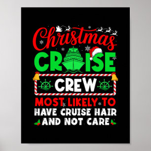 Kerst Cruise Bemanning Heeft Waarschijnlijk Cruise Poster