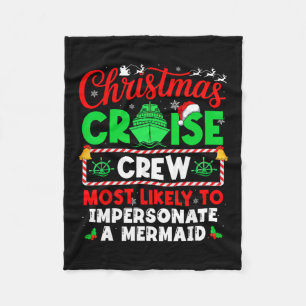 Kerst Cruise Bemanning Het Meest Waarschijnlijk Na Fleece Deken