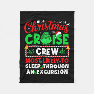 Kerst Cruise Bemanning Slaapt Waarschijnlijk Door Fleece Deken