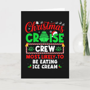 Kerst Cruise Bemanning Waarschijnlijk Ijs Eet Kaart