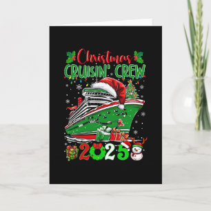 Kerst Cruise Crew 2025 Matching Familie Cruise Kaart