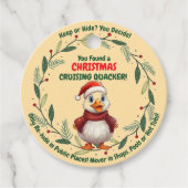 Kerst Cruising Duck Labels (Voorkant)