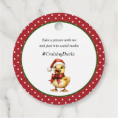 Kerst Cruising Duck Labels (Achterkant)