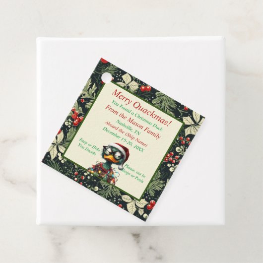 Kerst Cruising Duck Labels (In situ)