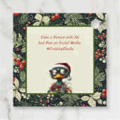 Kerst Cruising Duck Labels (Achterkant)