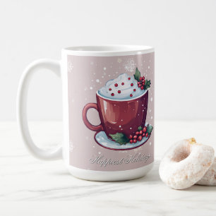 Kerst Cup Warme Chocolade Blush Roze Mok