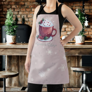 Kerst Cup Warme Chocolade Blush Roze Schort