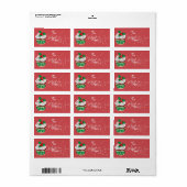 Kerst cupcake cadeau labels (Full Sheet)