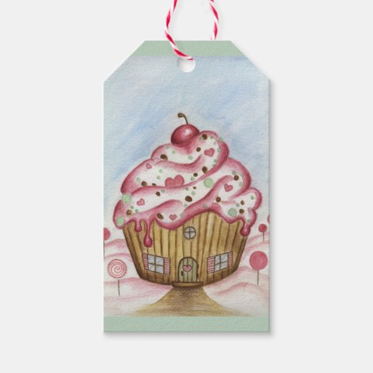 Kerst Cupcake Cadeau Labels Cadeaulabel (Voorkant)