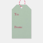 Kerst Cupcake Cadeautags Cadeaulabel (Achterkant)