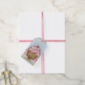 Kerst Cupcake Cadeautags Cadeaulabel (Met Touw)