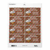Kerst Cupcake Custom Label (Full Sheet)