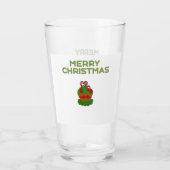 Kerst Cupcake glas Tumbler (Achterkant)
