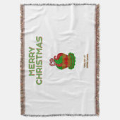 Kerst Cupcake Gooi Deken (Voorkant Verticaal)