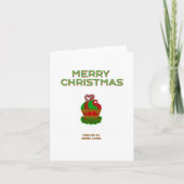 Kerst Cupcake Klein verticaal Wenskaart Kaart (Voorkant)