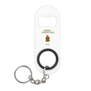 Kerst Cupcake Mini flesopener Sleutelhanger Flessenopener