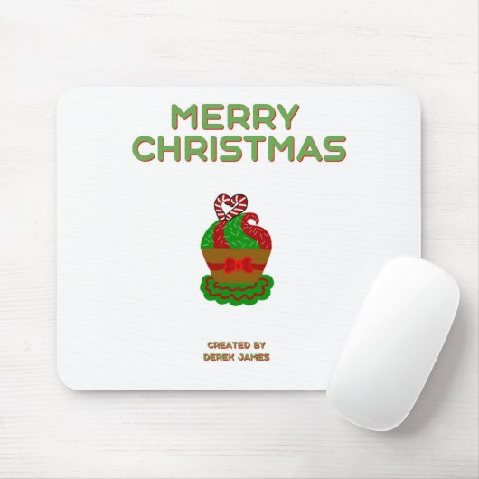 Kerst Cupcake Muismat (Met muis)