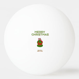 Kerst Cupcake Ping Pong Ball