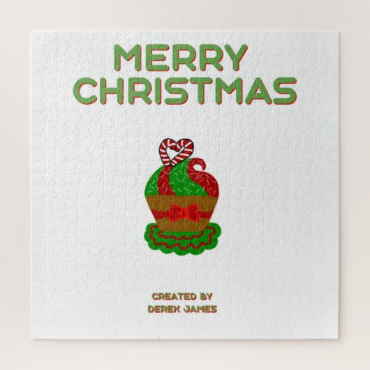 Kerst Cupcake Puzzel (50,8 cm x 50,8 cm) Legpuzzel (Verticaal)